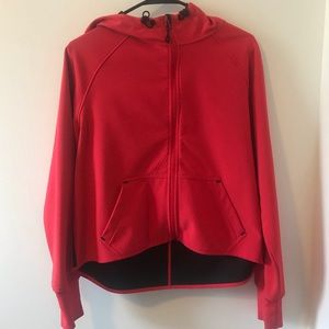 Bright Coral Quilted Nike Jacket